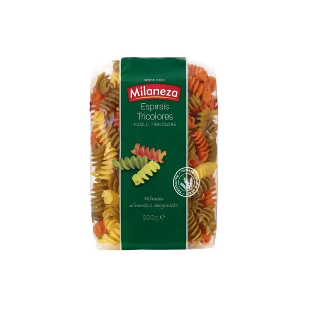 Picture of Espirais Tricolori-Fusilli Tricolori Milaneza 500g