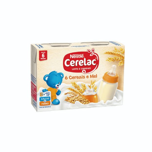 Picture of Cereais Lac 6 Cereais e Mel 6x2x200ml