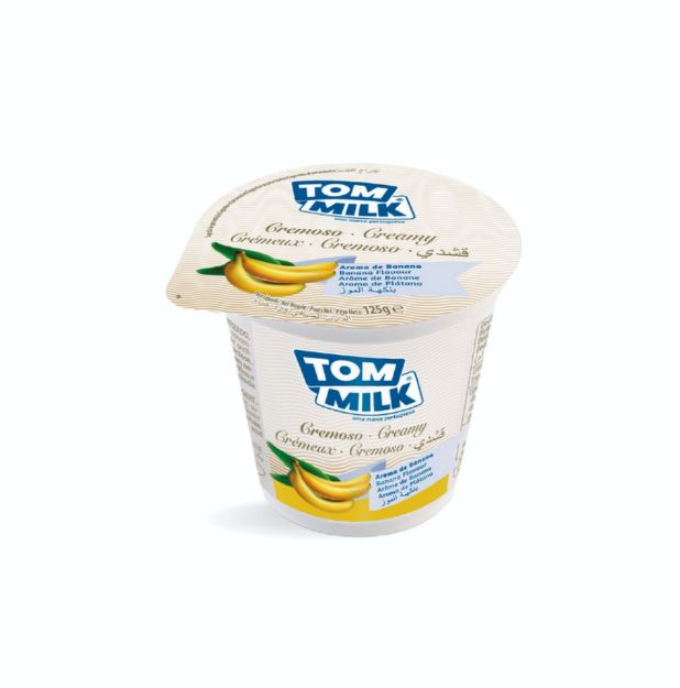 Picture of Banana Flavored Pasteurized Milk  yogurt 125gr