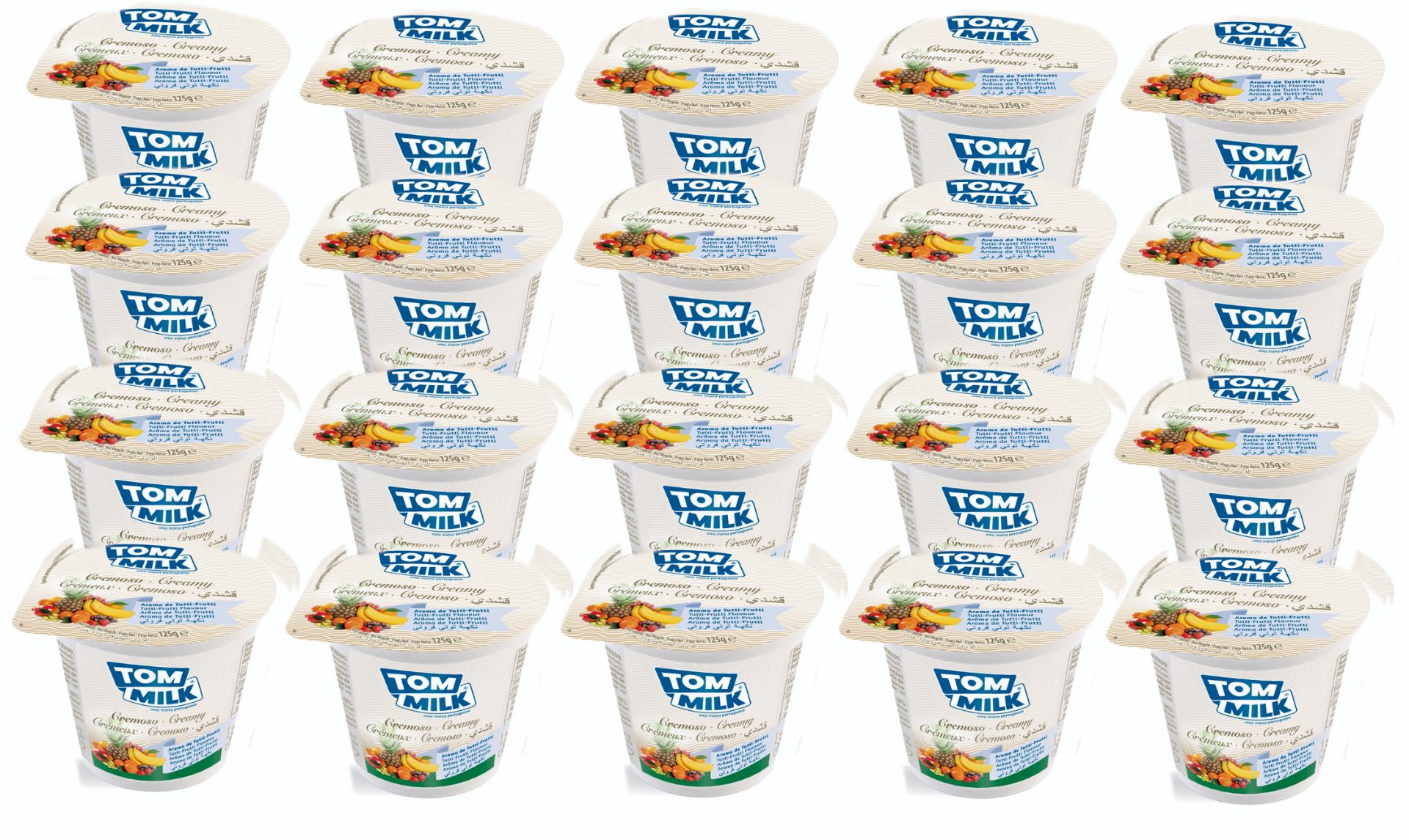 TuttiFrutti Flavored Pasteurized Milk yogurt 125gr Divino