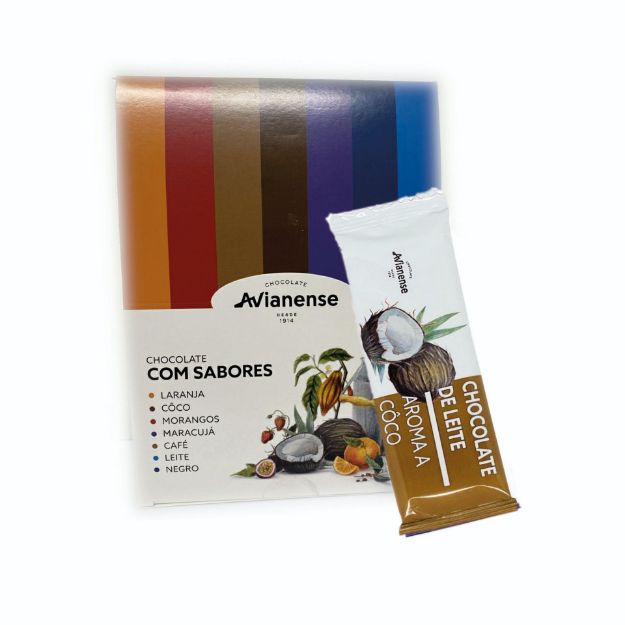 Picture of Barras de Chocolate Aroma a Coco (30x20g)