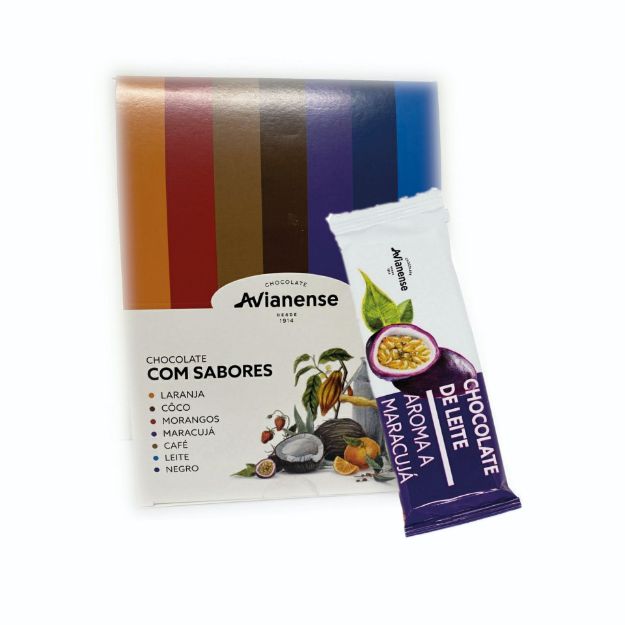 Picture of Barras de Chocolate Aroma a Maracuja (30x20g