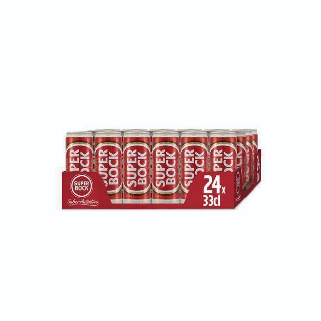 Picture of Super Bock Beer Cans 24x33cl