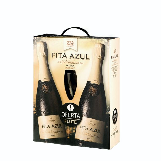 Picture of Fita Azul Reserva Medium Dry 2x75cl with 1 Flute 