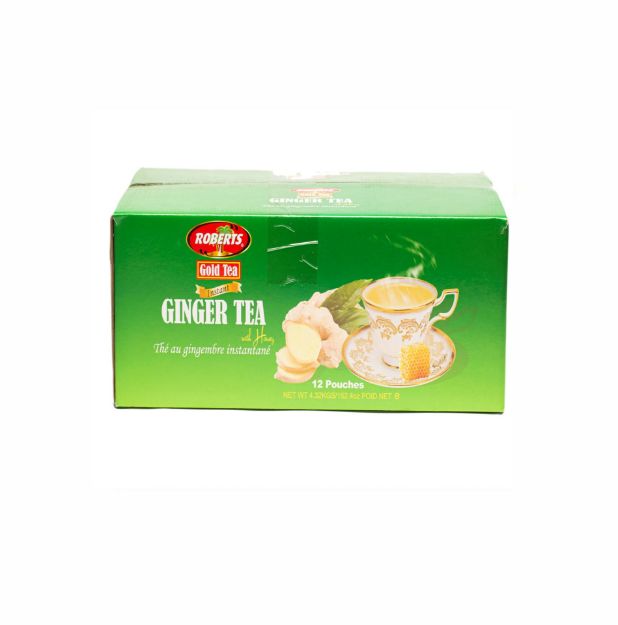 Picture of Roberts Gold tea Ginger and Honey 180gr (10 Sachets)