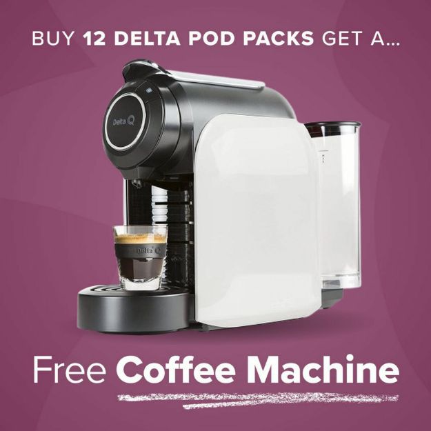 Picture of Delta Q Coffee Offer + 1 Free Coffee Machine