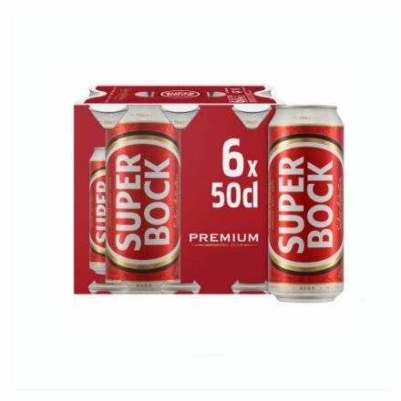 Picture of Super Bock Beer Cans 6x50cl
