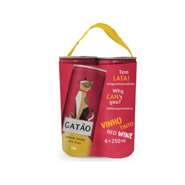 Picture of Gatao Red Wine Cans 4x25cl