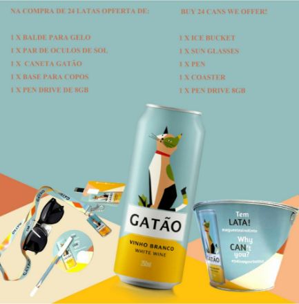 Picture of Gatão White Wine Cans 6x(4x250ml) + OFFER !...