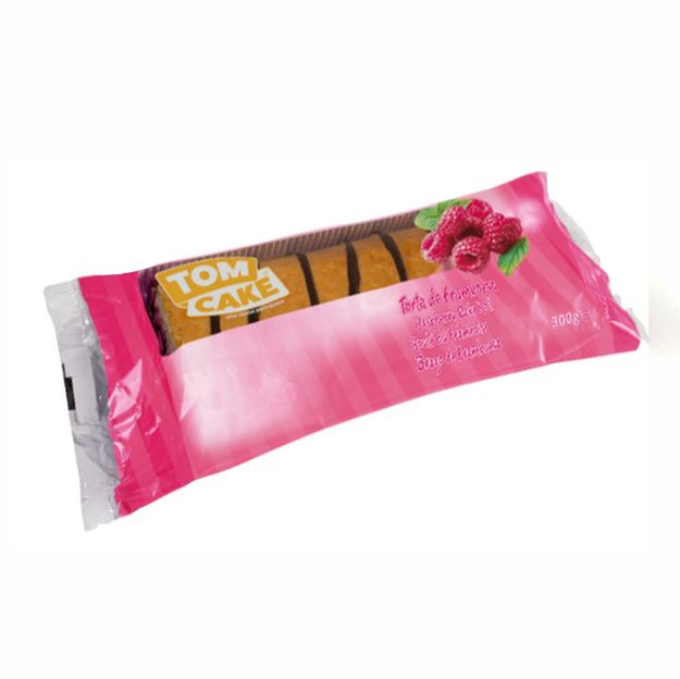 Picture of Tom Cake Raspberry Swiss Roll  300gr